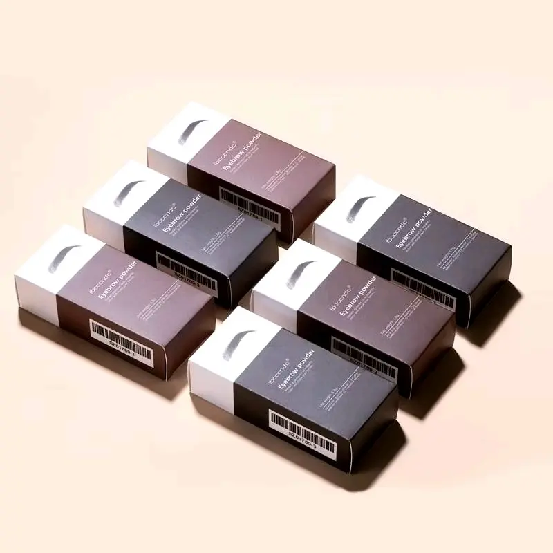 Ibcccndc Eyebrow Powder Waterproof dengan Cetakan Alis Instan - 10 Model 2