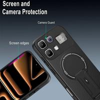 Gambar Case for Infinix Note 60 / Note 60 Pro 5G Softcase CARBON MAGNETIC KICKSTAND Casing Case Hp - MATTE BLACK, INFINIX NOTE 60 dari Drawacc Kota Administrasi Jakarta Barat 3 Tokopedia