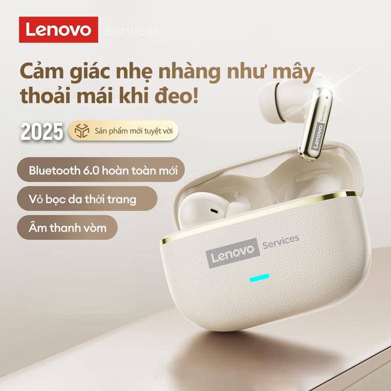  Tai Nghe Nhét Tai Nghe Bluetooth Lenovo LE208-TWS-6.0 Dịch Giọng AI Không Dây ENC Khử Tiếng Ồn Pin Dài Âm Thanh HIFI Chế Độ Chơi Game Cuộc Gọi HD 