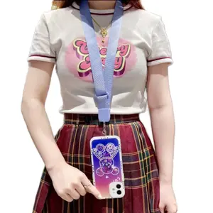 Podzz Soft Silicon Tali Gantungan HP/ID Card Panjang/Pendek 15 Warna Import Kualitas Terjamin Tali Twist HP/ID Card Tali Lanyard Panjang/Pendek - 15 Warna podzz soft silicon ungu tua Gantungan