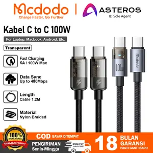 MCDODO Kabel Charger For Samsung PD Type C To Type C FAST Charging 45w 2.0 100w
