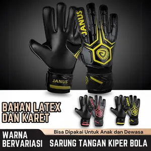 Sarung Tangan Kiper Tulang | Sarung Tangan Bola Bahan Latex Tebal Melindungi Tangan Cocok Untuk Dewasa dan Anak Kecil