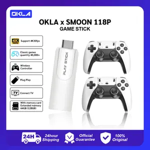OKLA x SMOON 118P PLAYGAME | 30.000+ GAMES - DOUBLE STICK  - FOR TV + COMPUTER + PROYEKTOR - NO NEED WIFI - Live