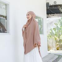 Gambar El Zahrana Hijab Zahwa Jumbo El Zahrana Khimar Syari Set Cadar Cringkle Airflow Bahan Premium Adem Tebal Cocok untuk Umroh Haji dan Sehari-hari - Putih dari El Zahrana Kab. Gresik 2 Tokopedia