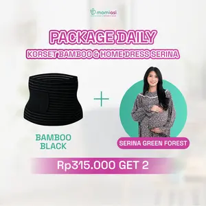 Momiasi - Special Package Daily - Korset Bamboo & Serina Home Dress - Perlengkapan Melahirkan dan  Ibu Menyusui