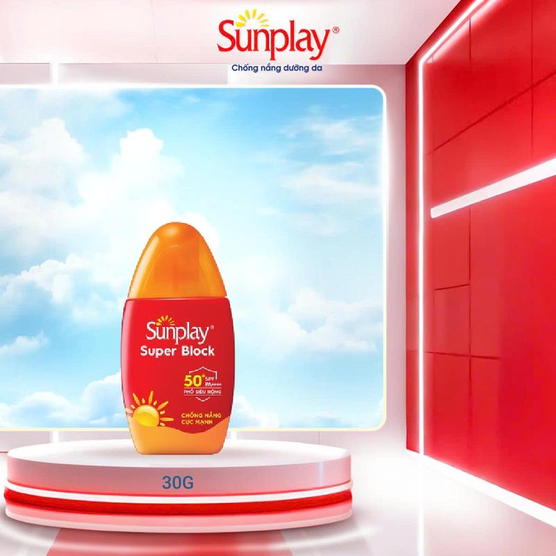 Sữa chống nắng Sunplay cực mạnh Sunplay Super Block SPF 50+ PA++++ 30g