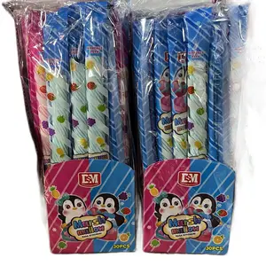 Marshmallow Panjang/ Kepang Rasa Stroberi Isi 30 Pcs