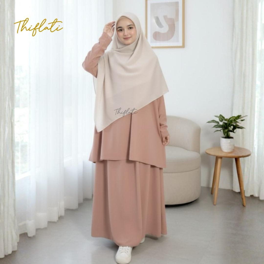 Thiflati One Set OOTD Berhijab One Set Syar'i Aqeela Tunik Skrit Melayu Anti UV Thiflati One Set OOTD Berhijab One Set Syar'i Aqeela Tunik Skrit Melayu Anti UV