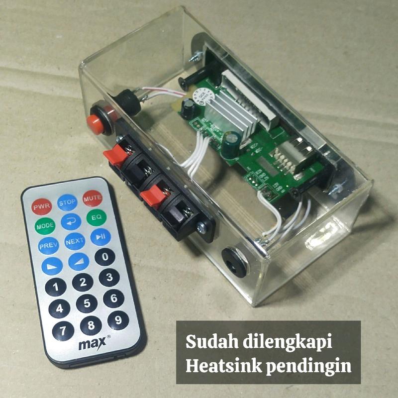 Mp3 Bluetooth Amplifier Box Akrilik Transparan Audio Wireless 2