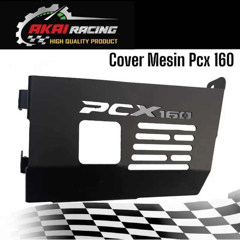 Tutup Mesin Pcx 160 Cover Mesin Motor Pelindung Mesin Motor Pcx 160 Merek Akai Racing Original 0