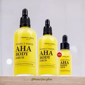 PERFECT WHITE AHA BODY SERUM WHITENING & MOISTURIZING ~ AHA BODY SERUM BY PERFECT WHITE SERIES Mencerahkan Tubuh  Lotion Memutihkan