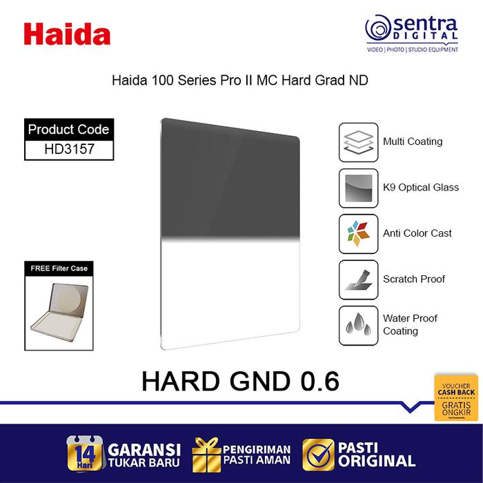 Gambar Haida 100 Series Pro II MC Hard Grad ND 0.6 Glass Filter GND 2 Stop 4X - HD3157 dari Sentra Digital Kota Surabaya Tokopedia