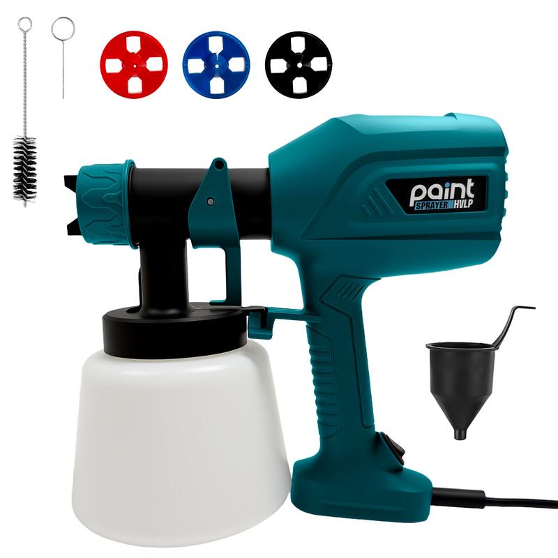 Máy phun sơn cầm tay ko chổi than dung tích 800ml Máy phun sơn điện công nghiệp cầm tay đa năng Máy phun sơn công suất cao phun xịt mạnh Máy sơn Máy phun sơn chạy điện