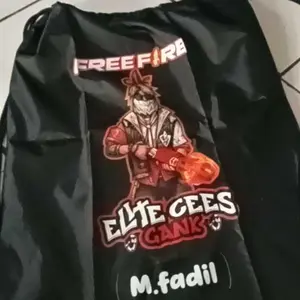 (FREE NAMA KAMU) Tas sekolah anak tas serut anak string bag FREE FIRE FF LIMITED EDITION PREMIUM