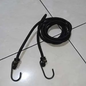 Tali Bagasi Barang Dimotor HITAM Premium 3 Meter Pengikat Barang Serbaguna Motorcycle