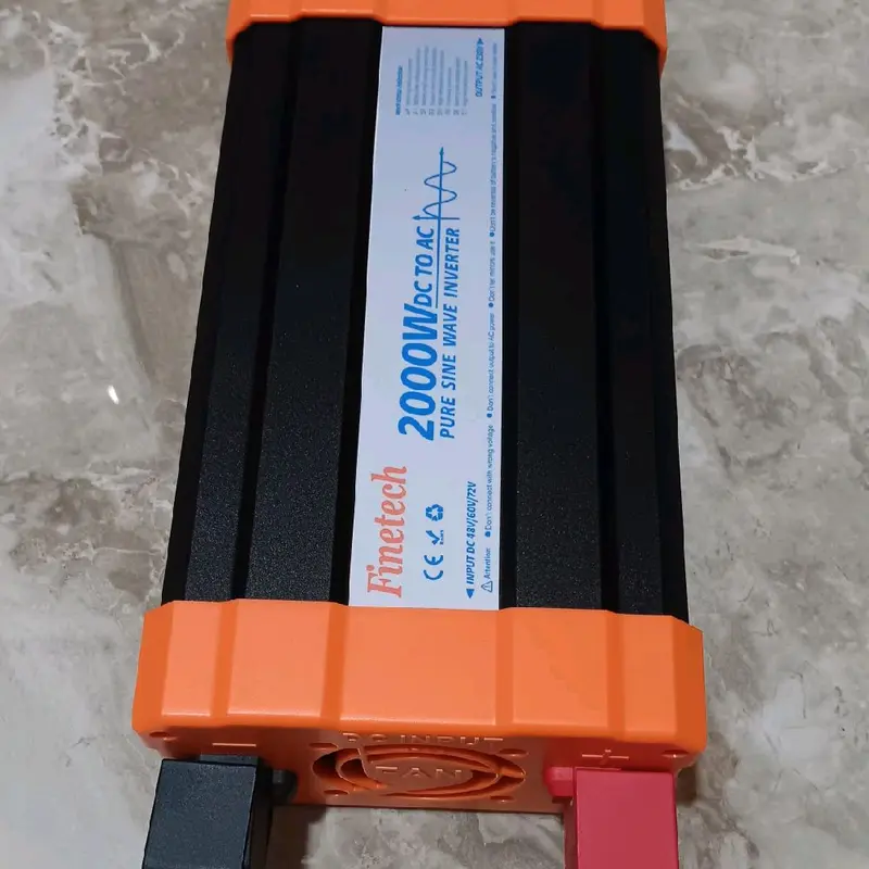 Inverter Off Grid FINETECH 2000 Watt Pure Sine Wave Auto Voltage 48-72 Volt 3
