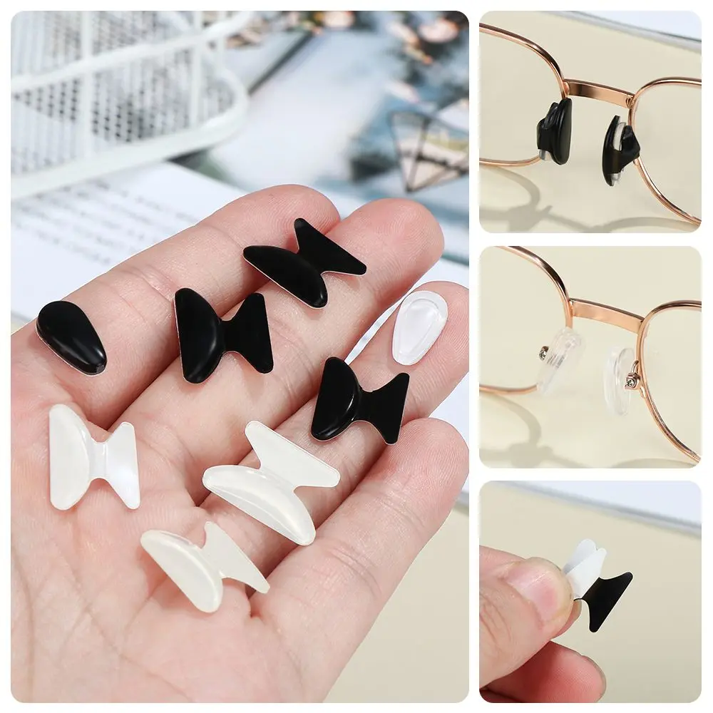 1 Pair Reading Glasses Silicone Soft Non-slip Eyeglasses Accessories Nosepads Glasses Nose Pad