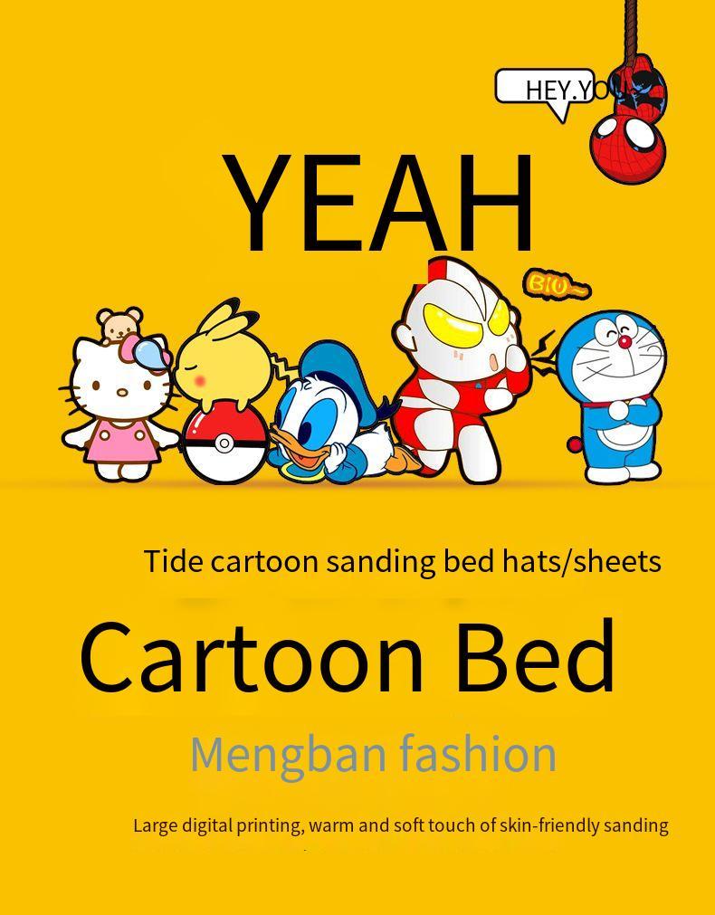 Product Introduction of Spot！ cartoon KT sheets / mattress cover Cadar Fitted Sheet Cute Cartoon bed sheet Suitable for single queen king size 37