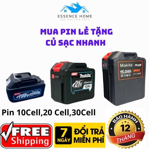  Pin 10 Cell 20 Cell 30 Cell Chân Pin Phổ Thông 4cm Hệ 21v Makita Dùng Cho Máy Cắt Quạt Tích Điện Đèn Tích Điện Dung Lượng Cao Máy Siết Bu Lông Máy Thổi Máy Mài 