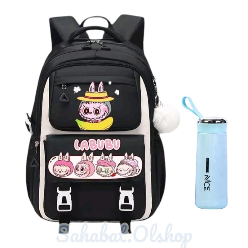 Product Introduction of Tas Ransel Anak Sekolah Labubu AR Cewek SD SMP SMA Fashion Perempuan 2
