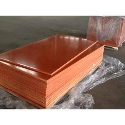 Bakelite Orange 8mm x 20cm x 30cm - Bakelite Ebonit Lembaran Sheet