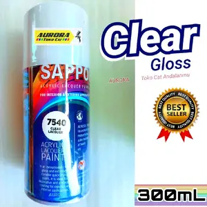 Clear Gloss Pernis Anti Gores Mengkilap SAPPORO 300mL