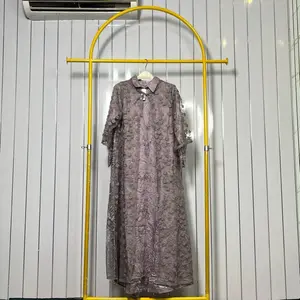 Gamis Pesona OMG By Geri Busye Plus Outer Brukat