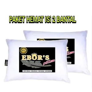 PAKET HEMAT 2 BANTAL HOTEL 100% silikon grade A ada resleting dan bisa di cuci Bed