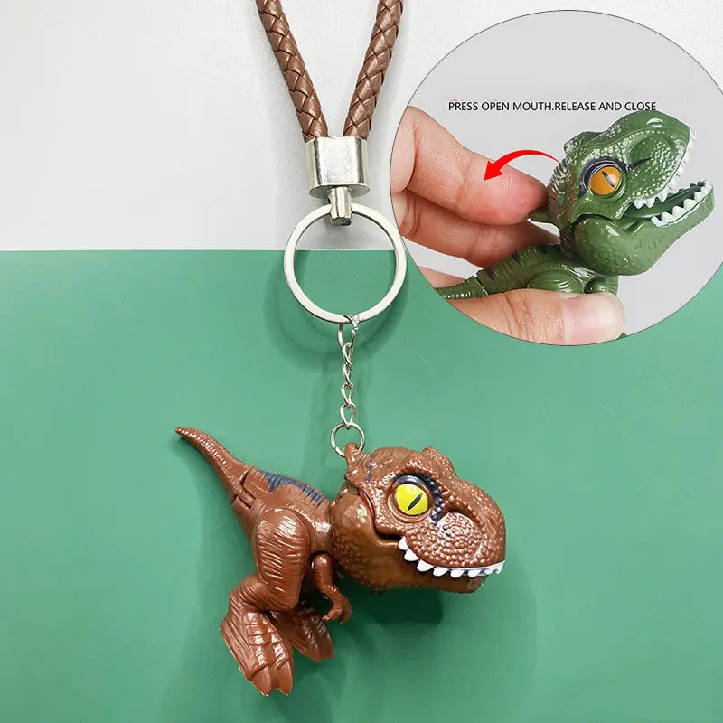 Mainan Gantungan Kunci Dinosaurus Tyrannosaurus Rex Gigit Jari 1