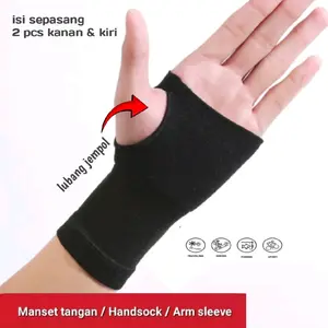 MANSET PENDEK / JEMPOL PENDEK / MANSET TANGAN (navy yang ready)  Handsock Pria Wanita