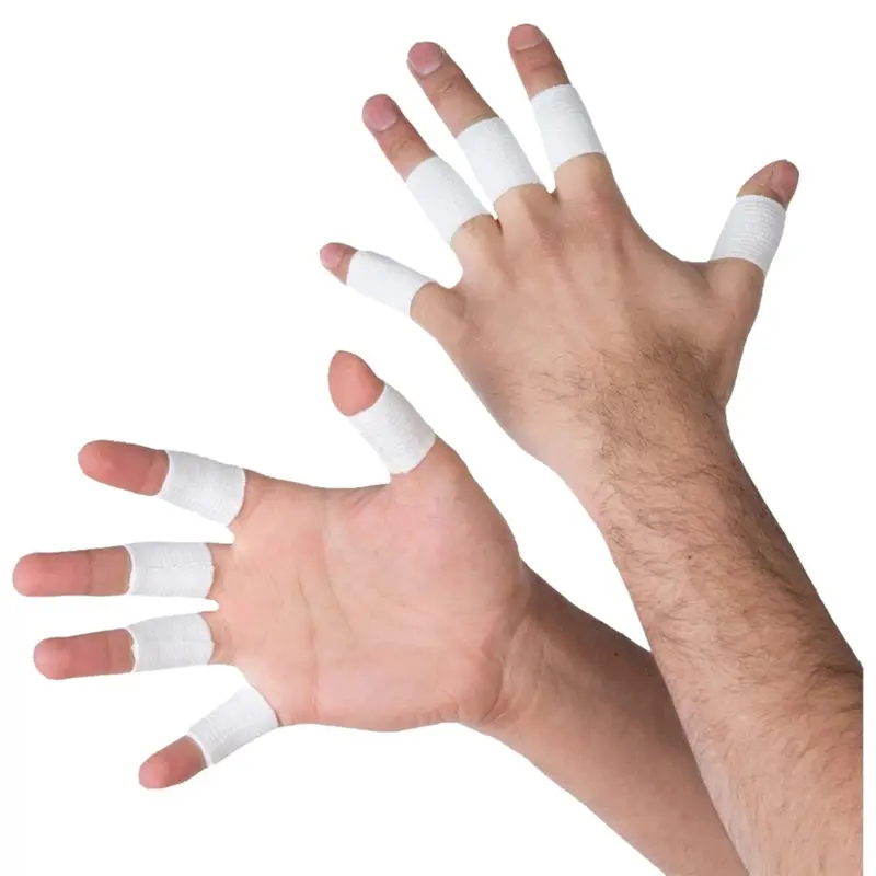 Finger Support Futsal Voli Basket - Pelindung Jari Tangan Deker Karet Jari Elastis 4