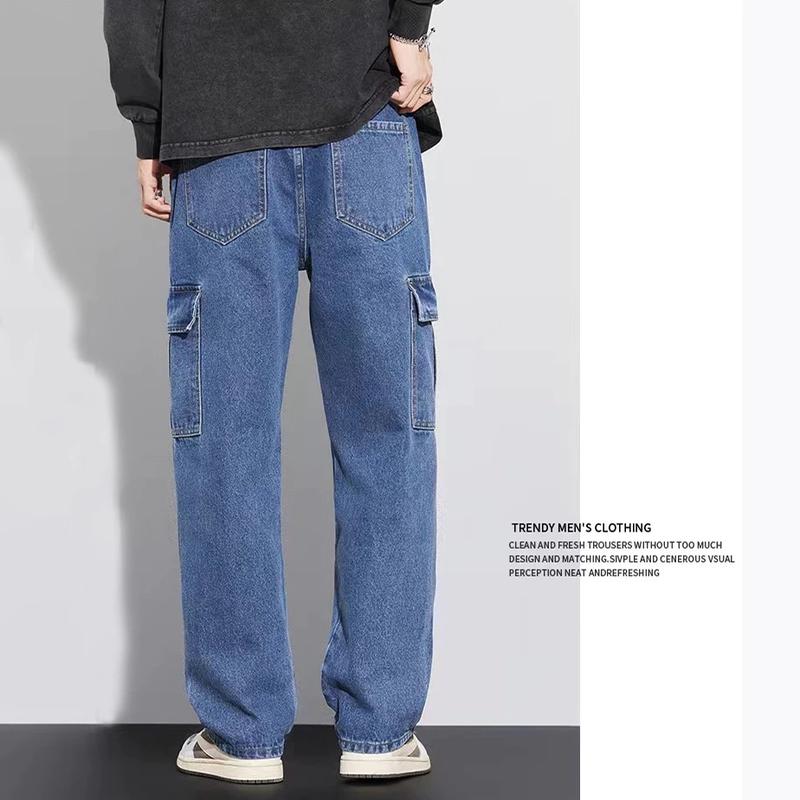 Celana cargo panjang pria kimpul kekinian celana panjang cargo jeans pria terlaris celana pria jeans cargo kimpul termurah Denim 4
