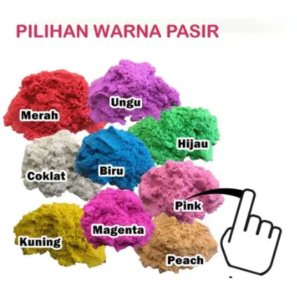 Mainan Anak Paket Hemat KOMPLIT Pasir Ajaib 1 kg - Box Mini Cetakan Sekop Alat Ukir 2