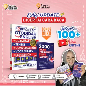 [DAPAT DUA PCS] OTODIDAK BELAJAR BAHASA INGGRIS PARE ACADEMY + 2000 MOST FREQUENTLY USED WORDS