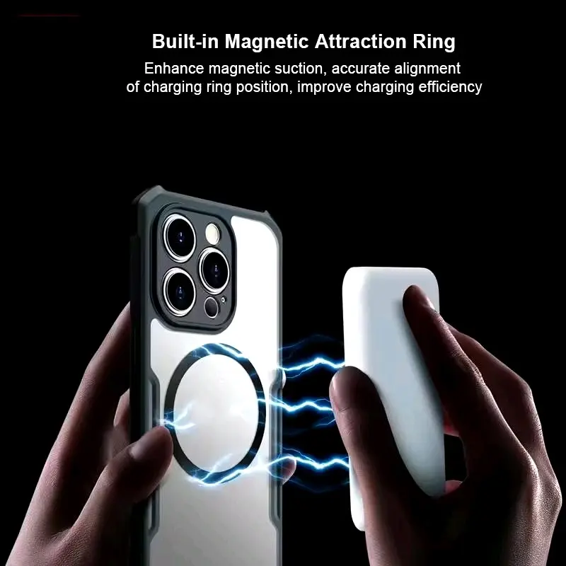 Case INFINIX ZERO 30 4G / 5G MAGSAFE Beatle Series Bumper Mganetic Armor Fuze Transparan Clear 6