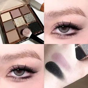 Eyeshadow Muge Leen 9 Warna Retro Dream Black Smokey Glass 9 Warna  Pallete Eyeshadow Dark Choco Eyeshadow Semi Black Eyeshadow Muge Leen