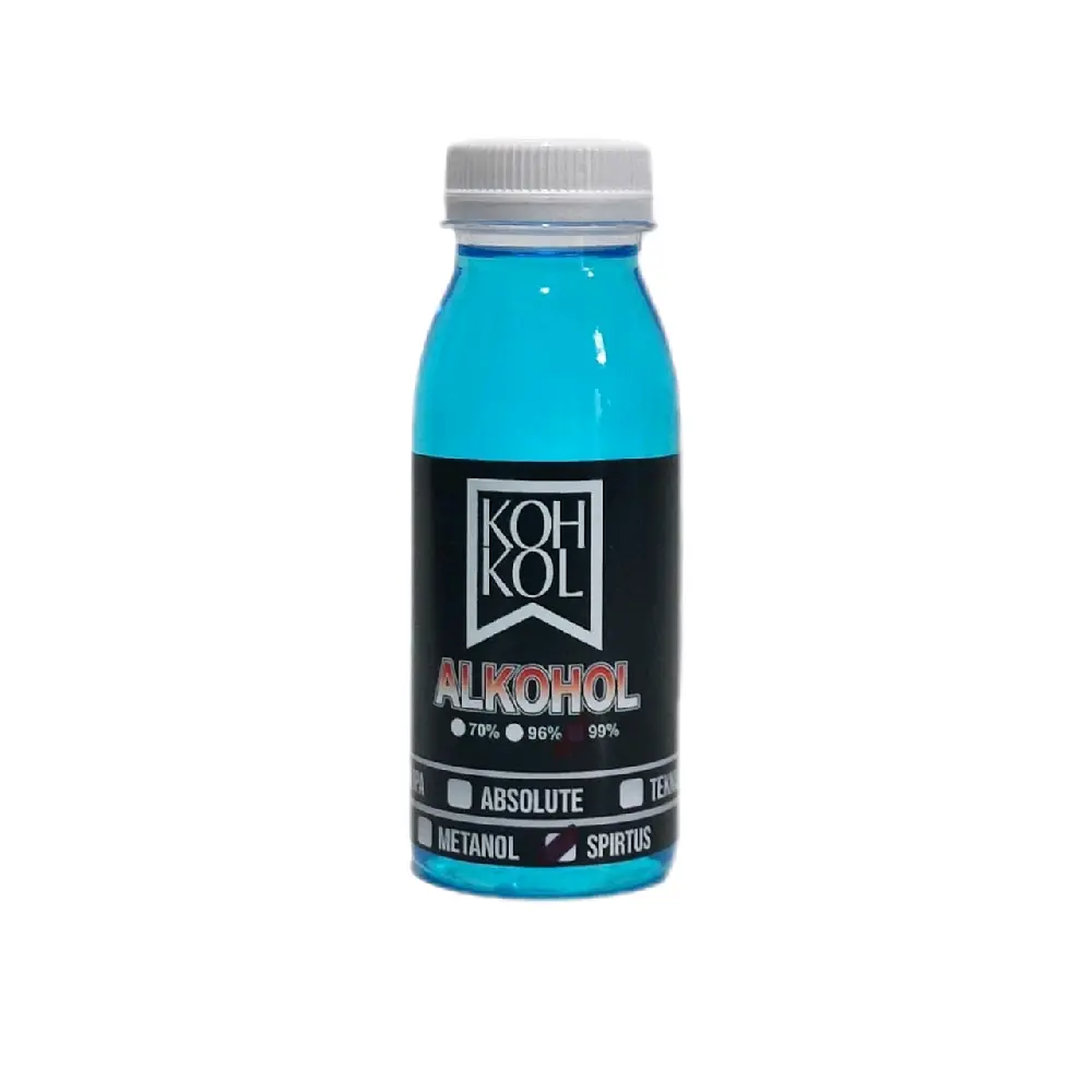 KOHKOL Spirtus Cairan 100 mL untuk Alat Pemanas - Ideal untuk Catering dengan Kontrol Nyala yang Baik dan Nyala Bersih Tanpa Bau Kuat atau Asap Berlebihan