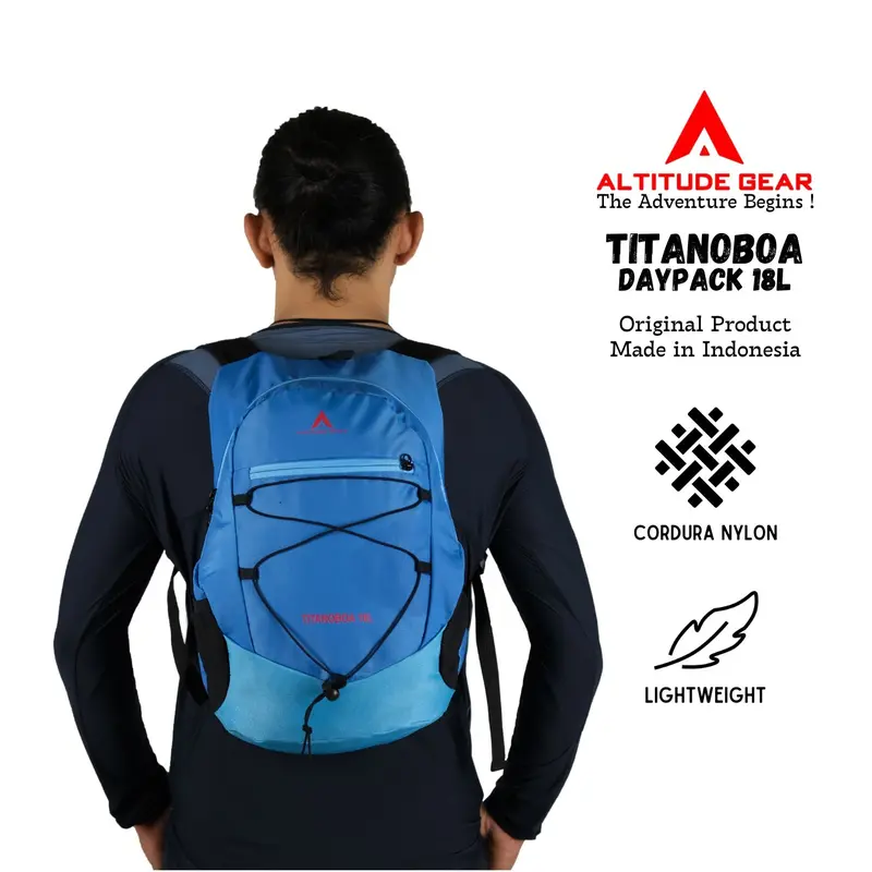 Altitude Gear Titanoboa 18L Tas Summit Ransel Lipat Multifungsi Portable Ultralight 5