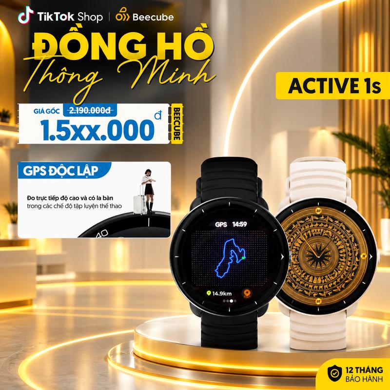 Đồng Hồ Thông Minh BeeWatch Active 1S Nữ 40MM - Màn Hình AMOLED - GPS Độc Lập