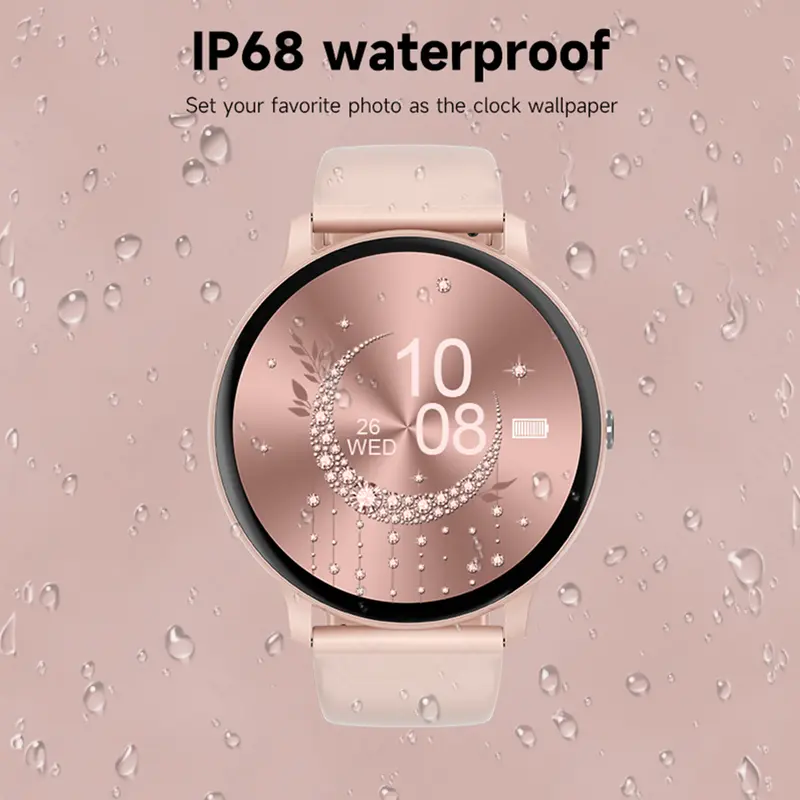 LIGE New 2025 Jam Tangan Pintar Wanita Panggilan Bluetooth Pelacak Kebugaran Pemantauan Tidur Smartwatch For Android iO 4