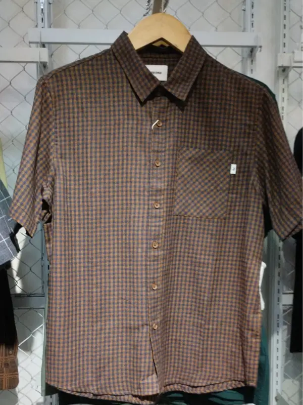 3Second Men's Plaid Shirt Sleeve Regular S08102411CK 0