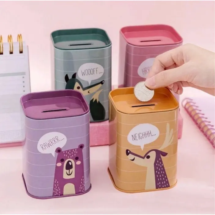 Celengan Kubus karakter lucu