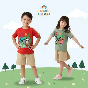 Setelan Baju Anak Motif Bing Bunny Tulisan 1-10 Tahun Combad Premium Pakaian Anak Perempuan Oneset Satu Stel Baju Anak Karakter