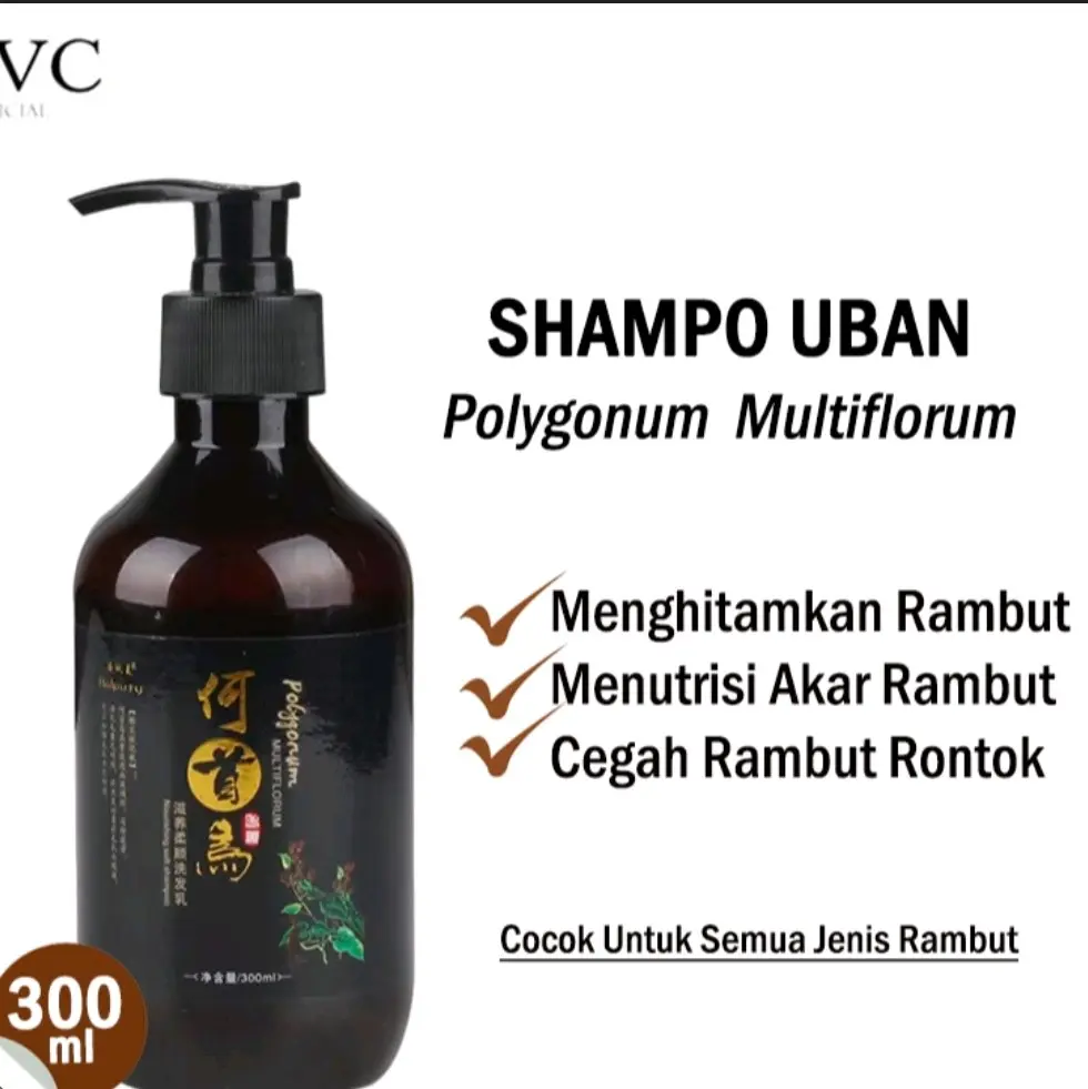 Jual Polygonum Blackening Shampo Herbal Black Ampuh atasi, rambut
