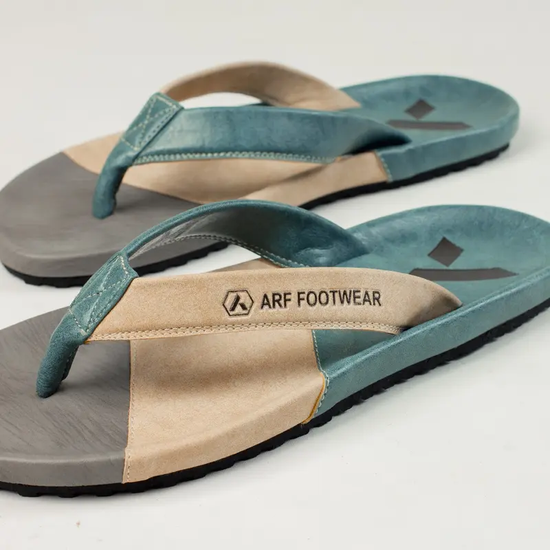 ARF Cappela Cream Tosca Sandal Jepit Kulit Casual Distro Kekinian Pria Wanita Sendal Kasual 5