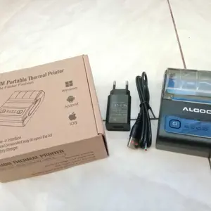 ALGOO Mobile Printer Struk Thermal Mini Portable Baterai Tanpa Tinta