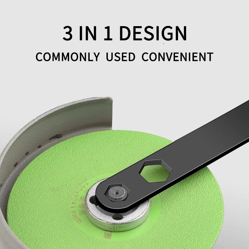Product Introduction of Four-claw wrench new three-in-one angle grinder wrench grinder special adjustment and disassembly universal thickening wrench 3
