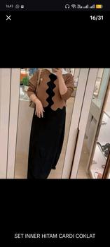 Product Review of Soraya Moeslim Cardi Azura Mix Inner Premium Dress mewah Wanita Dewasa Remaja Pesta Lebaran Cardigan Muslim waffle Santai Kardigan Outer Panjang Casual Kondangan Baju from S**h Y**a R**a D**i 3