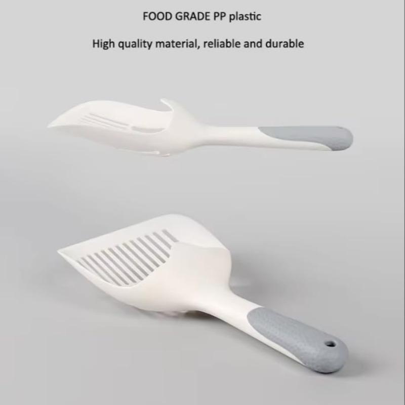 Product Introduction of Long Handle Cat Litter Scoop, Plastic Cat Litter Shovel with Fine Holes, Pet Litter Cleaning Tool, Pet Supplies for All Types Of Cat Litter 1