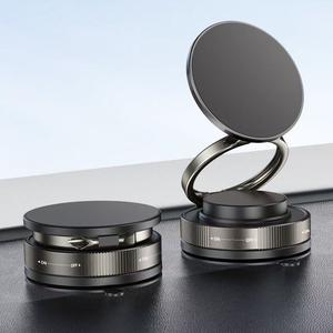 Soporte magnético para teléfono con ventosa, soportes magnéticos para teléfono ajustables en 360°, soportes portátiles para teléfonos móviles para el coche, maquillaje/gimnasio/espejo, aptos para iPhone.